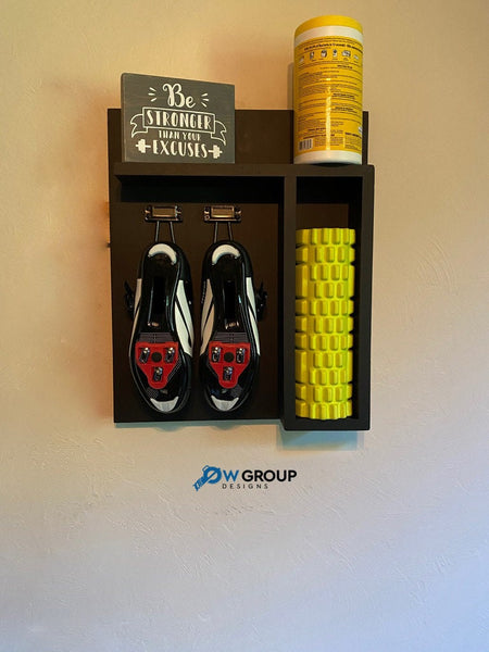 Cycling Organizer - peloton inspired shelf